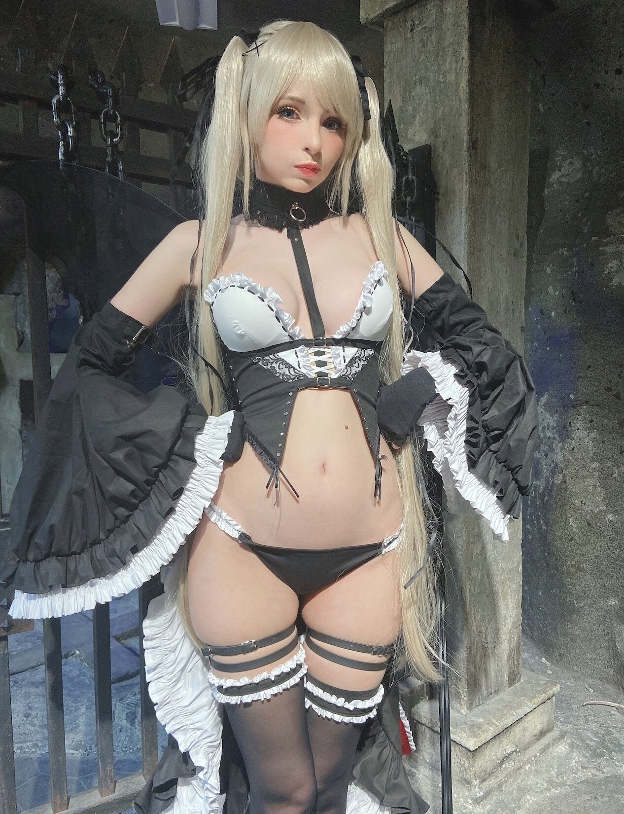 [Ůcosplay] Peach milky – Sakimichan Marie Rose Set/58P