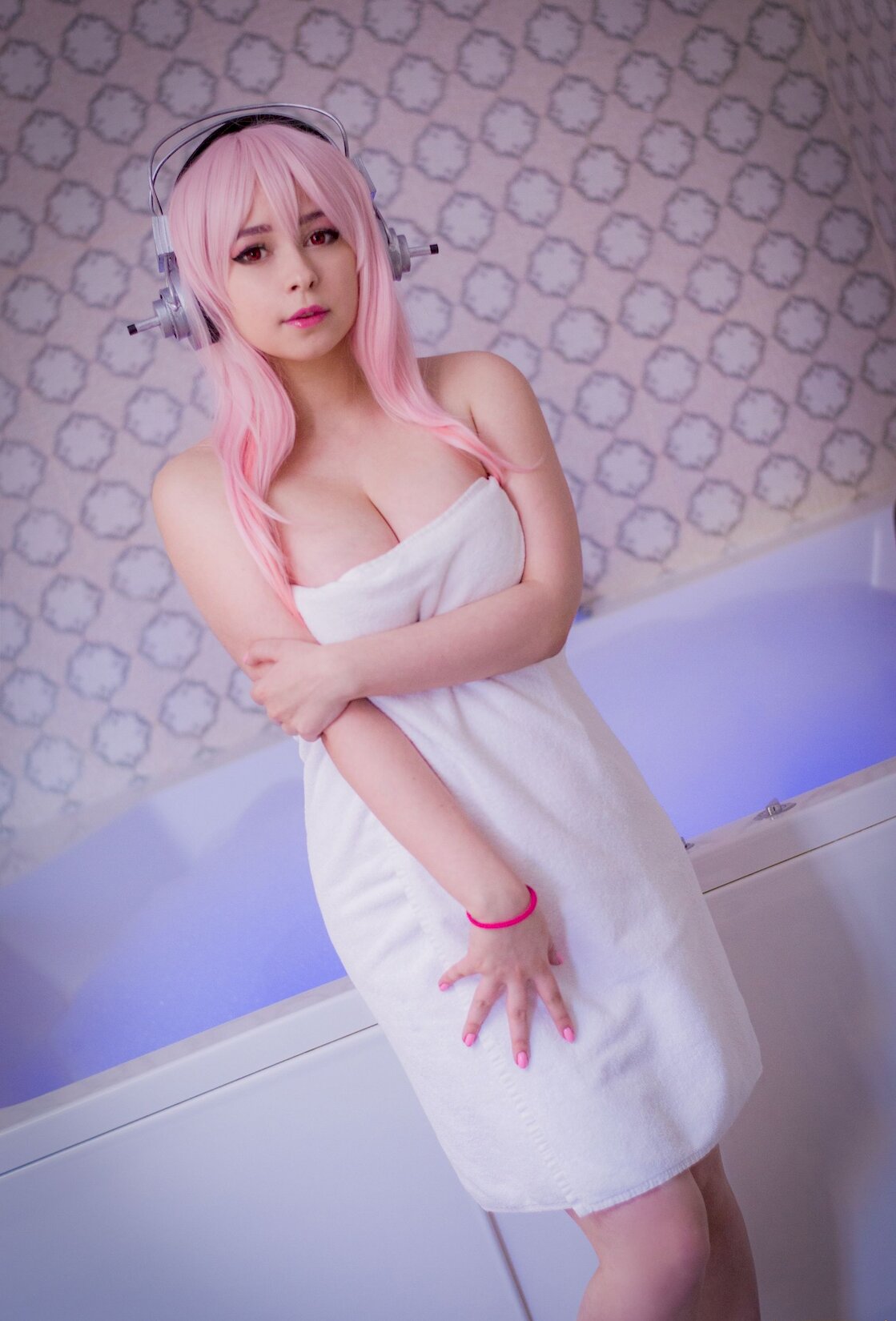 [Ůcosplay] Yoshinobi – Sonico Bath Time/26P