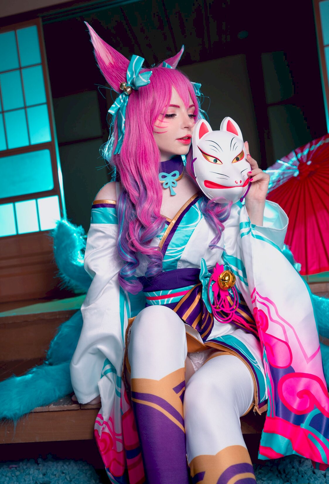 [Ůcosplay] Peach milky – Peachmilky KDA Ahri [League of Legends]/142P